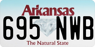 AR license plate 695NWB