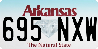 AR license plate 695NXW