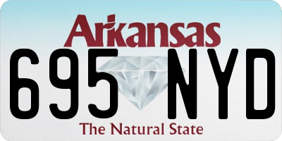 AR license plate 695NYD