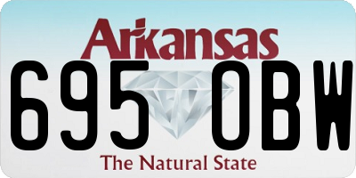 AR license plate 695OBW