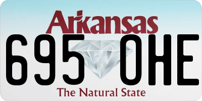 AR license plate 695OHE