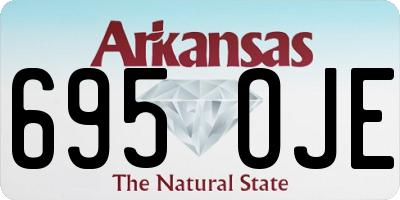 AR license plate 695OJE