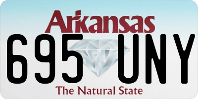 AR license plate 695UNY