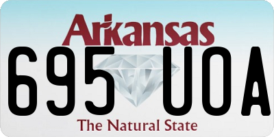AR license plate 695UOA