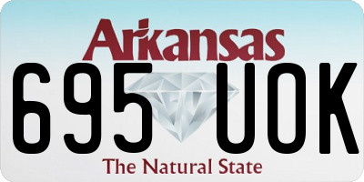AR license plate 695UOK