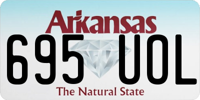 AR license plate 695UOL