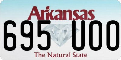 AR license plate 695UOO