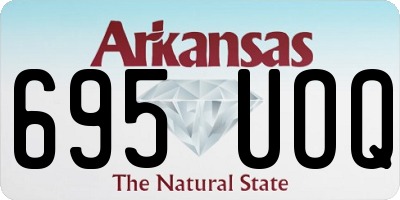 AR license plate 695UOQ