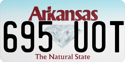 AR license plate 695UOT