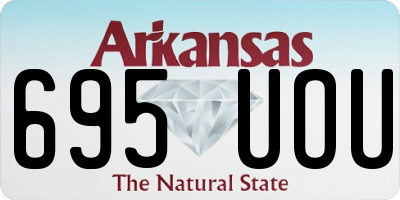 AR license plate 695UOU