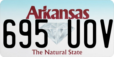 AR license plate 695UOV