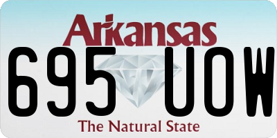 AR license plate 695UOW