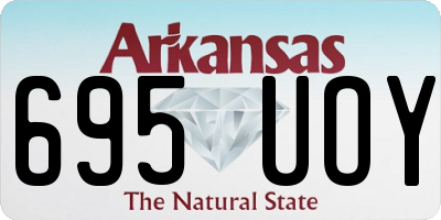 AR license plate 695UOY