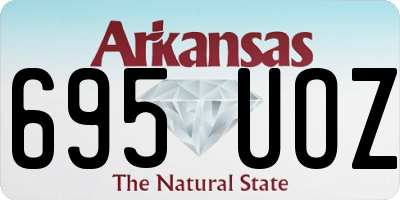 AR license plate 695UOZ
