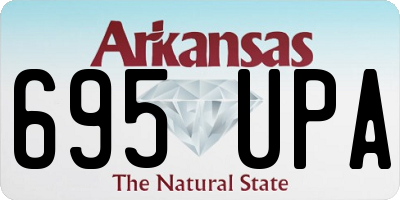 AR license plate 695UPA