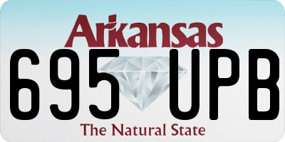 AR license plate 695UPB