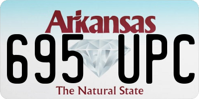 AR license plate 695UPC