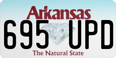 AR license plate 695UPD