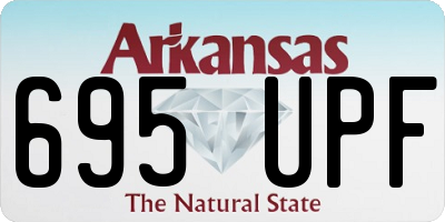 AR license plate 695UPF