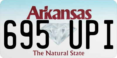 AR license plate 695UPI