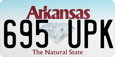 AR license plate 695UPK