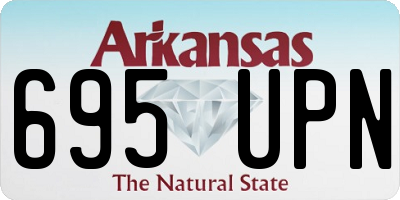 AR license plate 695UPN