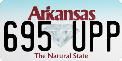 AR license plate 695UPP