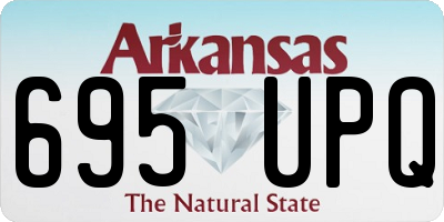 AR license plate 695UPQ