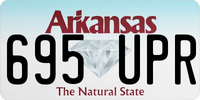 AR license plate 695UPR