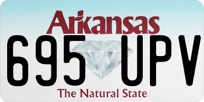 AR license plate 695UPV