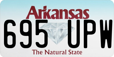 AR license plate 695UPW