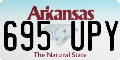 AR license plate 695UPY