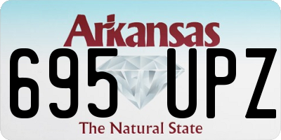 AR license plate 695UPZ