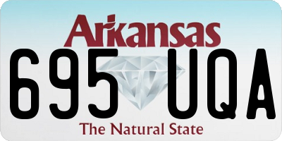 AR license plate 695UQA