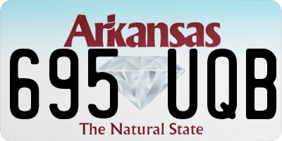 AR license plate 695UQB