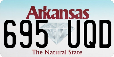 AR license plate 695UQD