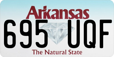 AR license plate 695UQF