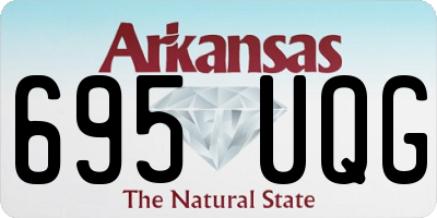 AR license plate 695UQG