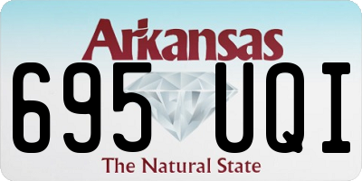 AR license plate 695UQI