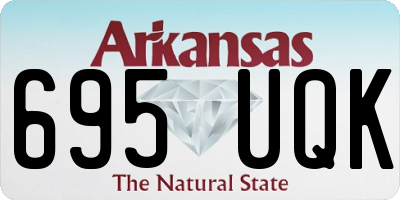 AR license plate 695UQK