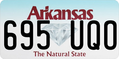 AR license plate 695UQO
