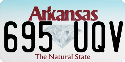 AR license plate 695UQV