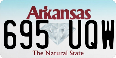 AR license plate 695UQW