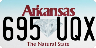 AR license plate 695UQX