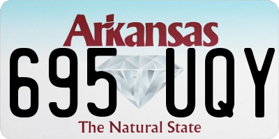 AR license plate 695UQY