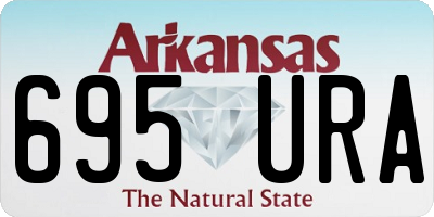 AR license plate 695URA
