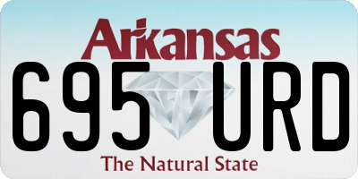 AR license plate 695URD