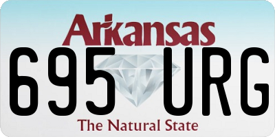 AR license plate 695URG