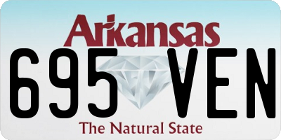 AR license plate 695VEN