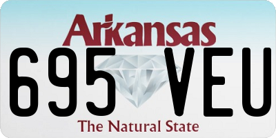 AR license plate 695VEU